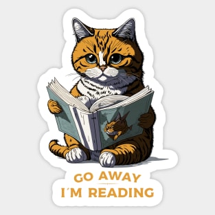 go away - I´m reading Sticker